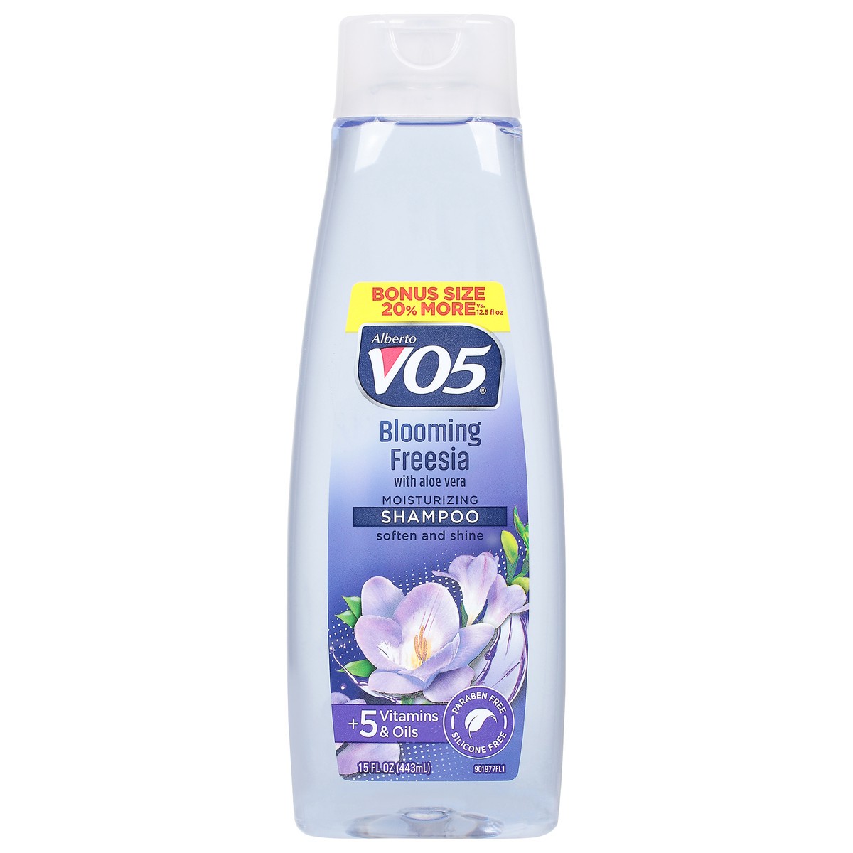 slide 1 of 1, Alberto VO5 Moisturizing Blooming Freesia With Aloe Vera Shampoo, 15 fl oz