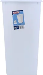 Sterilite White Rectangular Wastebasket