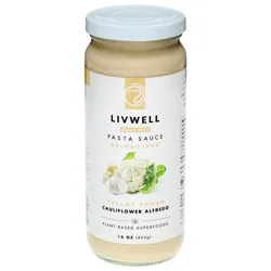 Livwell Cauliflower Alfredo Pasta Sauce 16 oz