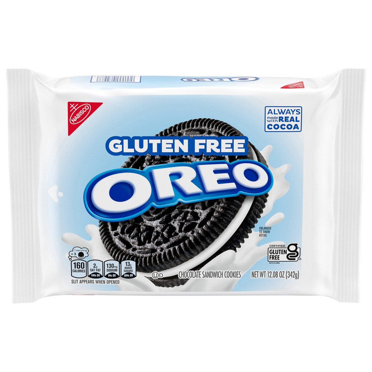 slide 1 of 5, OREO Gluten Free Chocolate Sandwich Cookies, Gluten Free Cookies, 12.08 oz, 12.08 oz