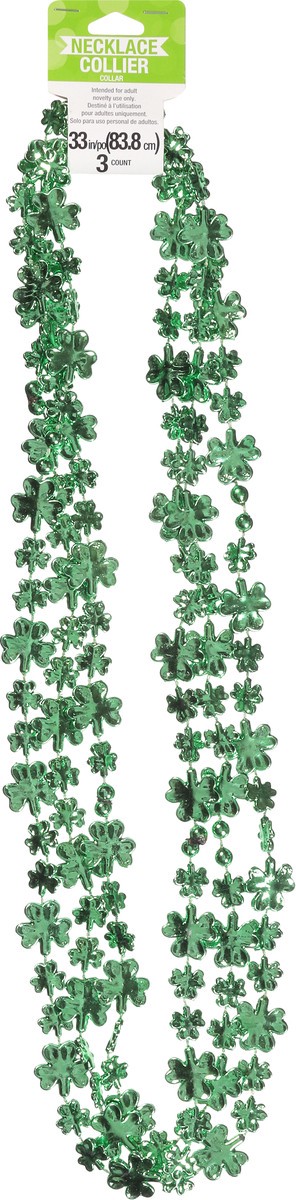 slide 2 of 9, Creative Converting Shamrocks Necklace, 1 ct