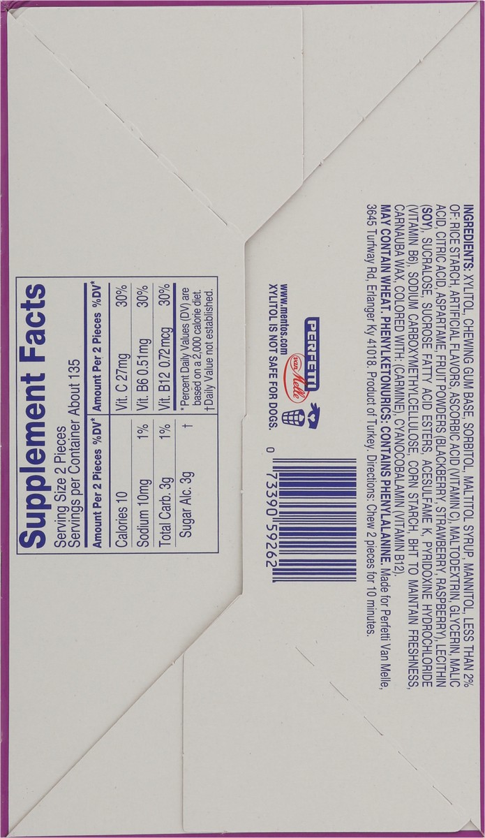 slide 4 of 9, Mentos Gum with Vitamins, 45 ct