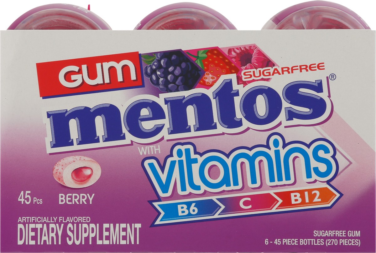 slide 6 of 9, Mentos Gum with Vitamins, 45 ct