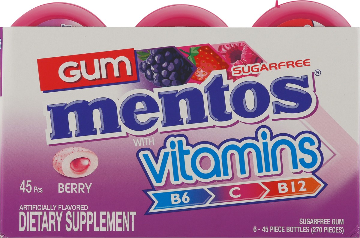 slide 7 of 9, Mentos Gum with Vitamins, 45 ct