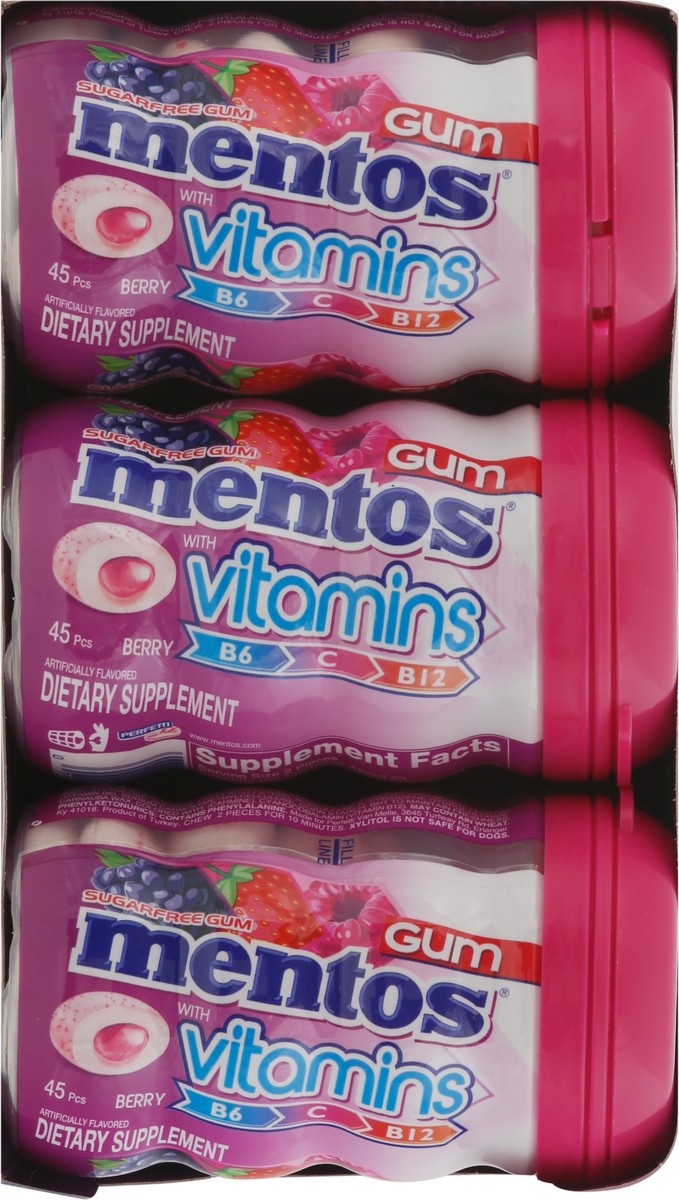 slide 9 of 9, Mentos Gum with Vitamins, 45 ct