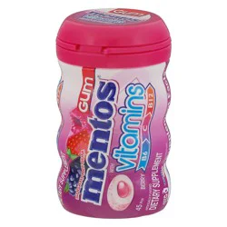 Mentos Sugarfree Berry Gum with Vitamins 45 ea
