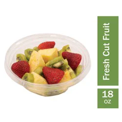 Fresh Cut Pineapple Strawberry & Kiwi Bowl