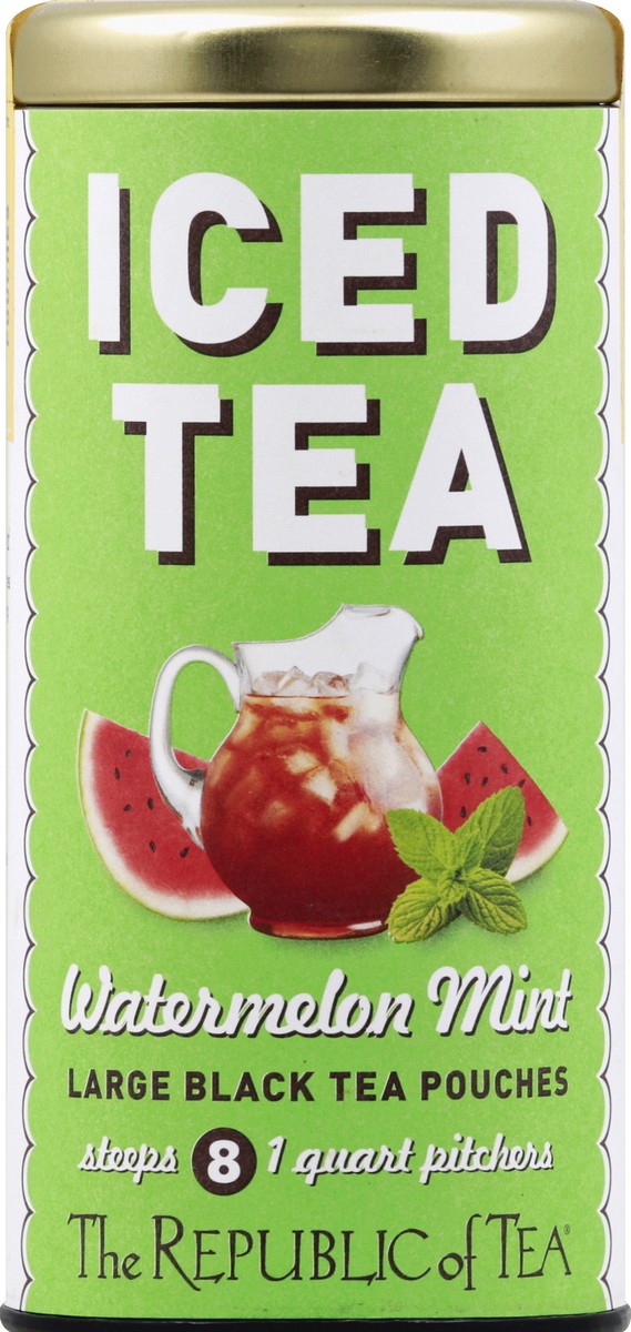 slide 1 of 3, The Republic of Tea Republic Tea Watermelon Mint Black Iced Tea Pouches - 8 ct, 8 ct