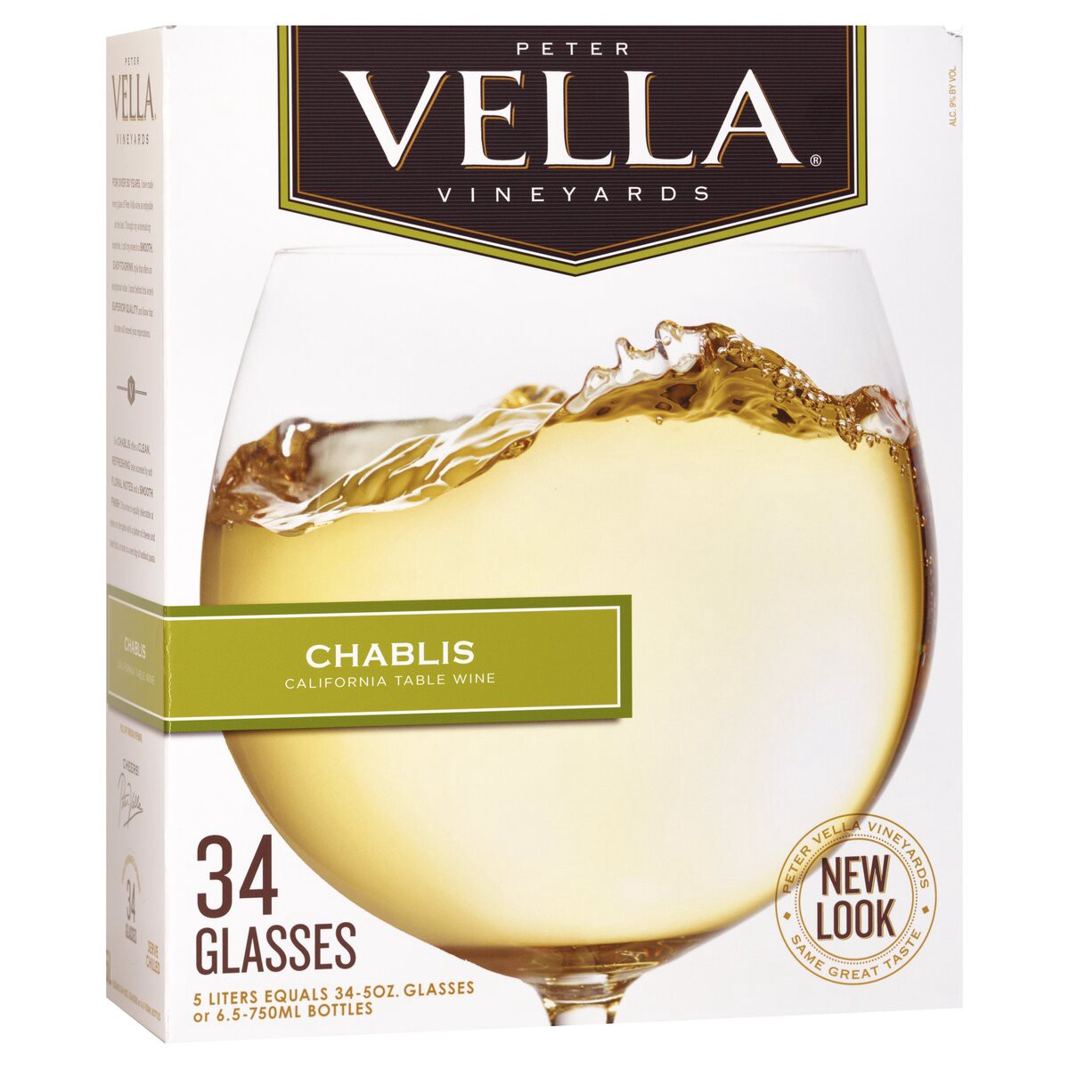 slide 1 of 5, Peter Vella Vineyards White Wine, 5 liter