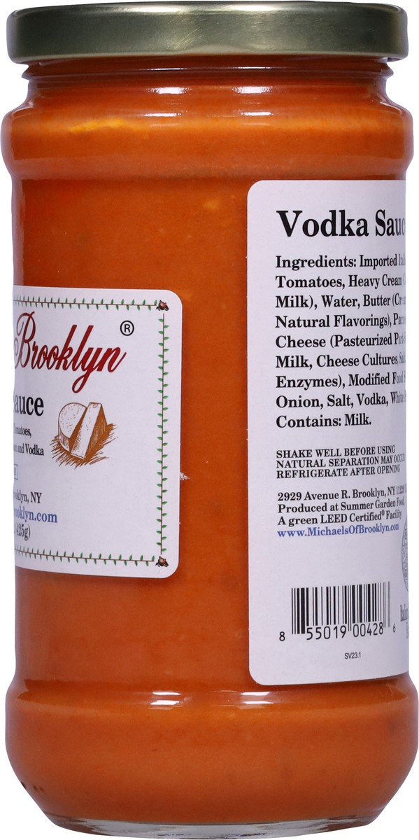 slide 5 of 13, Michael's of Brooklyn Vodka Sauce 15 oz, 15 oz