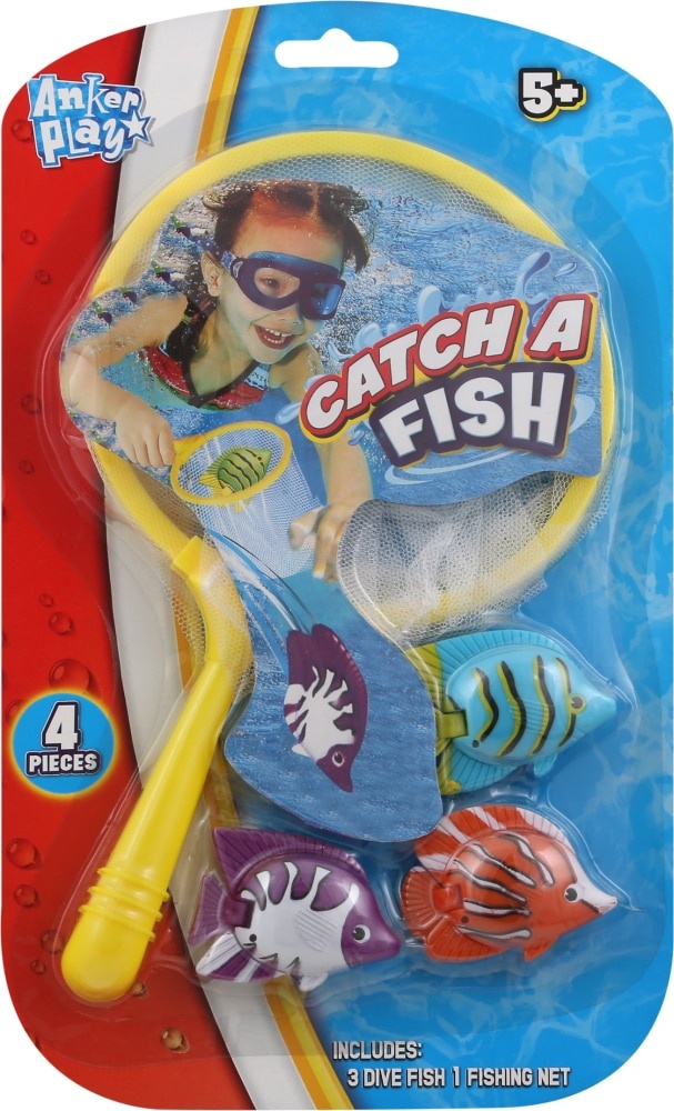 slide 1 of 1, Ig Design Anker Play Catch A Fish Diving Game, 4 ct