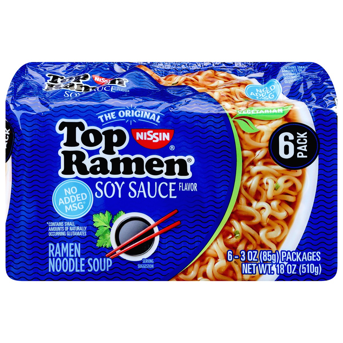 slide 1 of 9, Nissin Oriental Top Ramen Soup, 6 ct