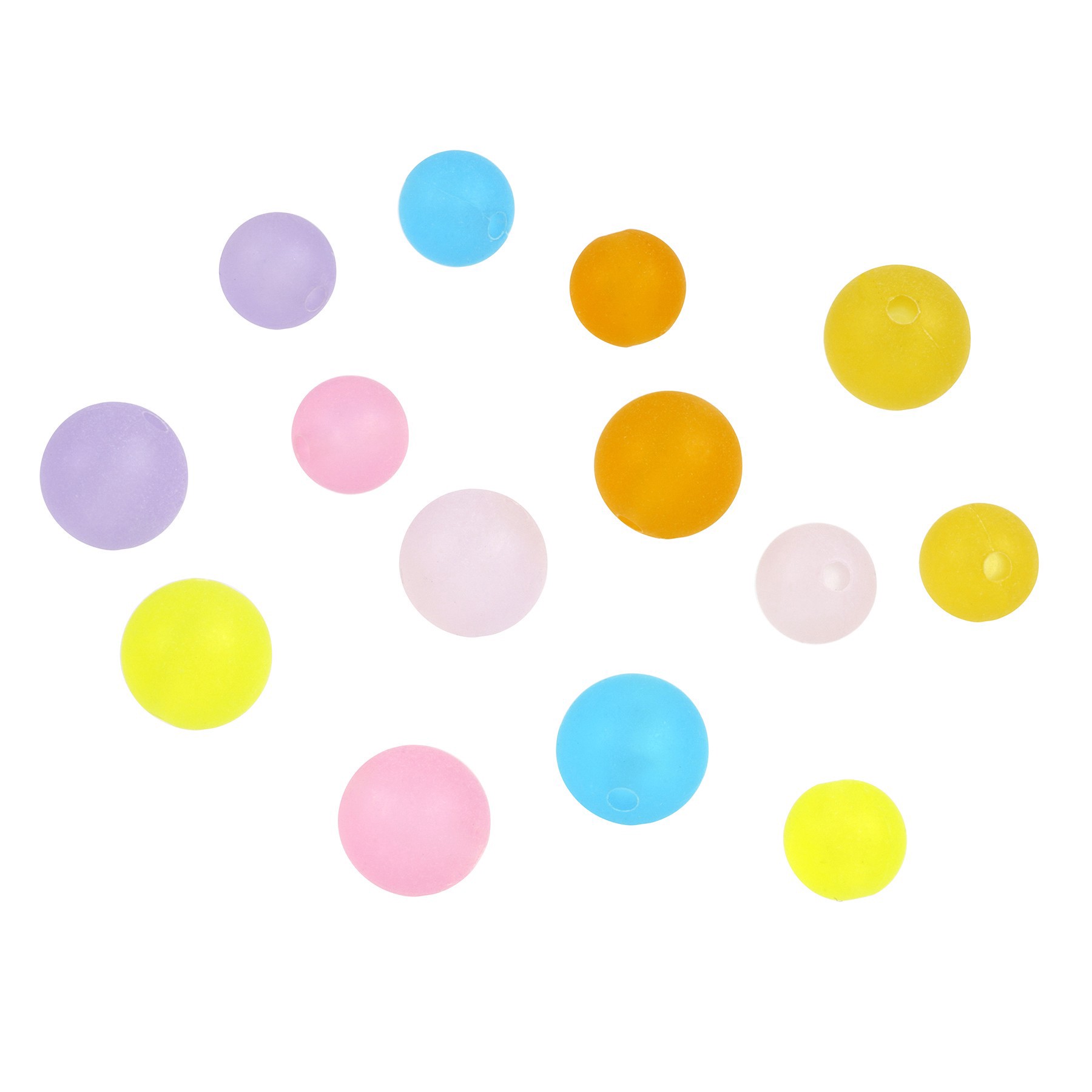 slide 2 of 2, Frosted Pastel Assorted Round Beads By Creatology, 8 mm and 10 mm