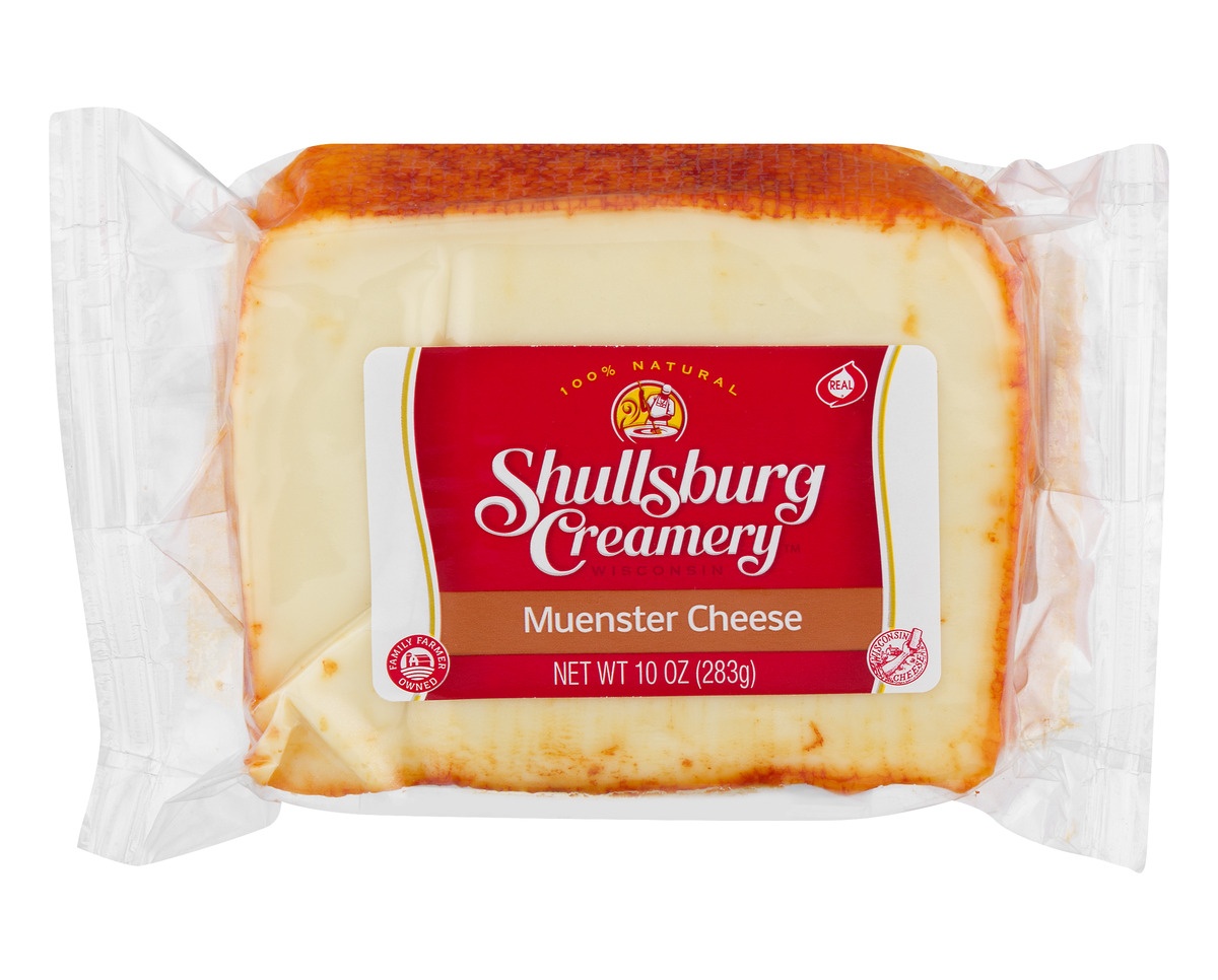 slide 1 of 1, Shullsburg Muenster Cheese, 10 oz