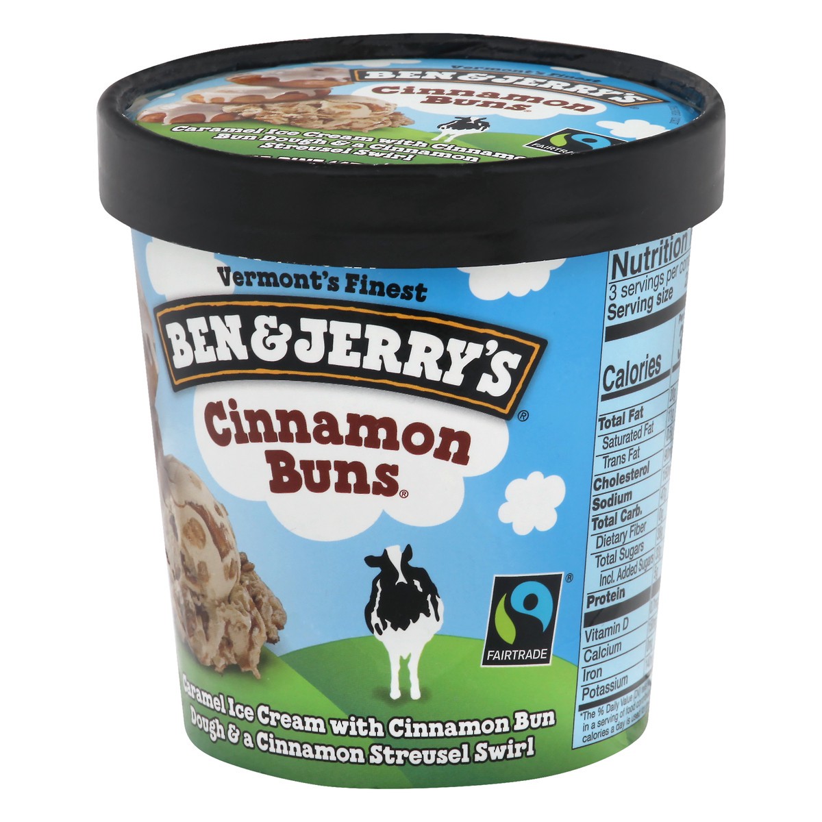 slide 6 of 9, Ben & Jerry's Cinnamon Buns Ice Cream Pint, 16 oz, 1 pint