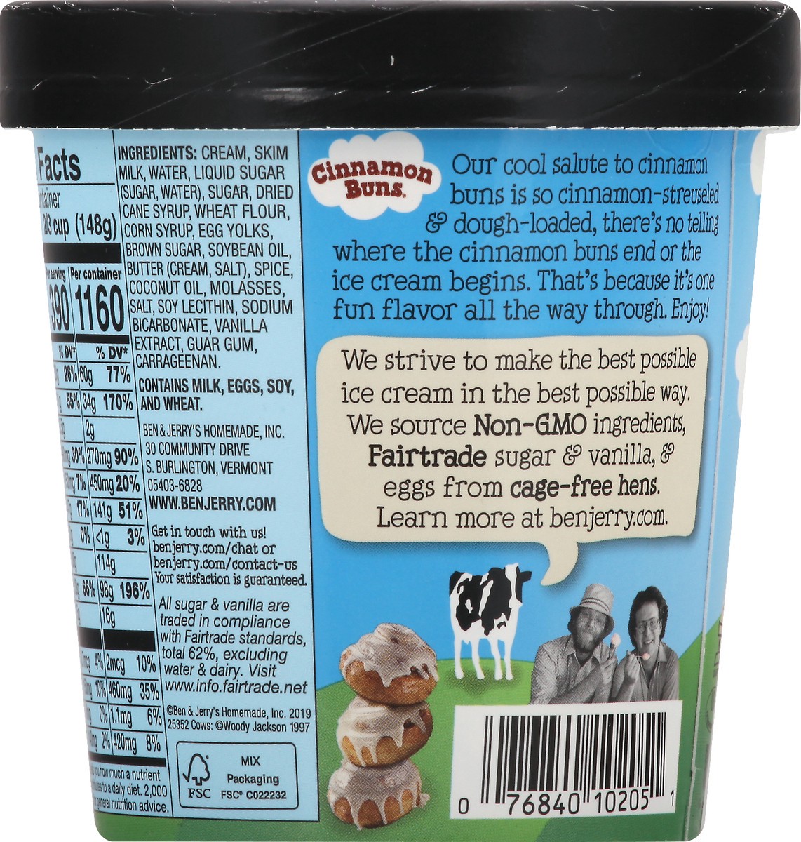 slide 5 of 9, Ben & Jerry's Cinnamon Buns Ice Cream Pint, 16 oz, 1 pint