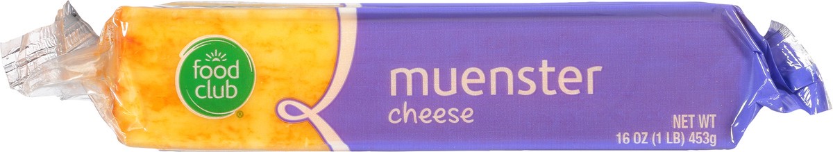 slide 8 of 11, Food Club Muenster Cheese, 16 oz