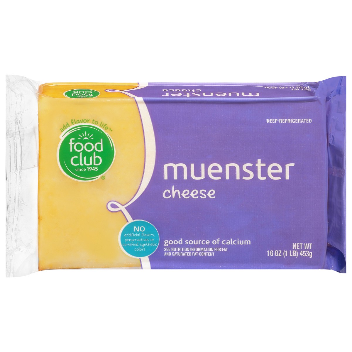 slide 1 of 11, Food Club Muenster Cheese, 16 oz