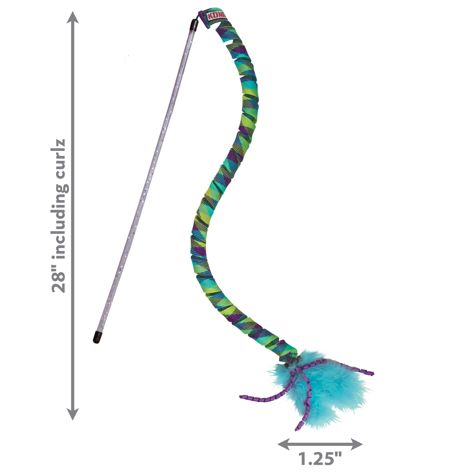 slide 2 of 4, KONG Teaser Curlz, 1 ct