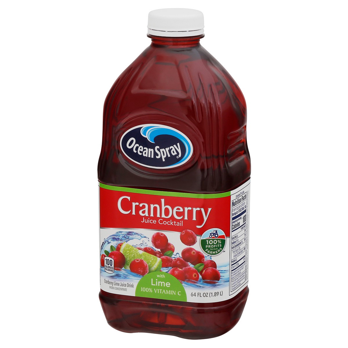 slide 3 of 9, Ocean Spray Cranberry with Lime Juice Cocktail, 64 fl oz