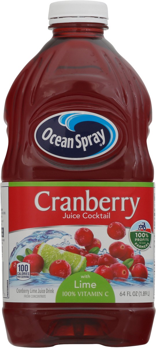 slide 6 of 9, Ocean Spray Cranberry with Lime Juice Cocktail, 64 fl oz