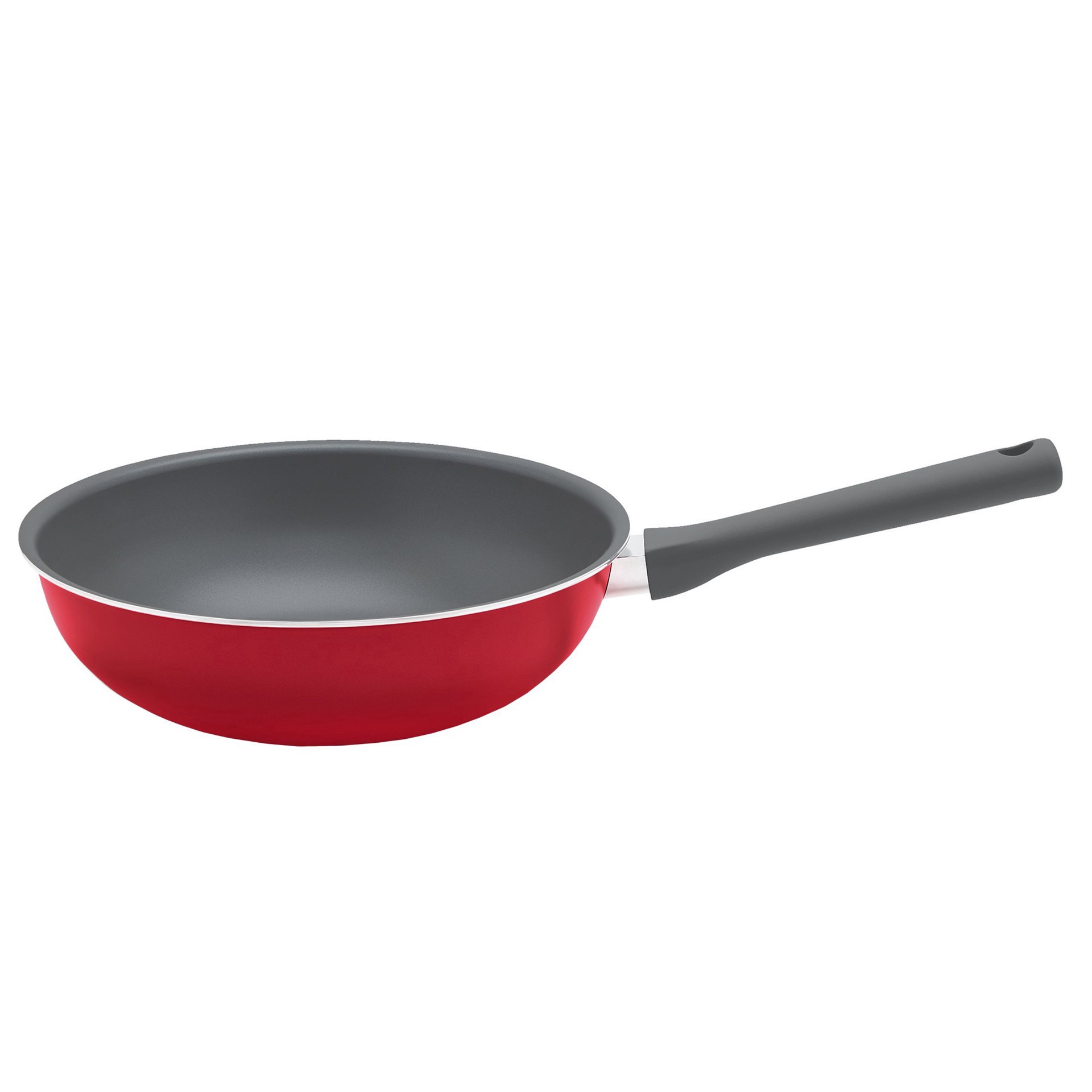 slide 1 of 1, our goods Non-Stick Wok - Scarlet Red, 10.5 in