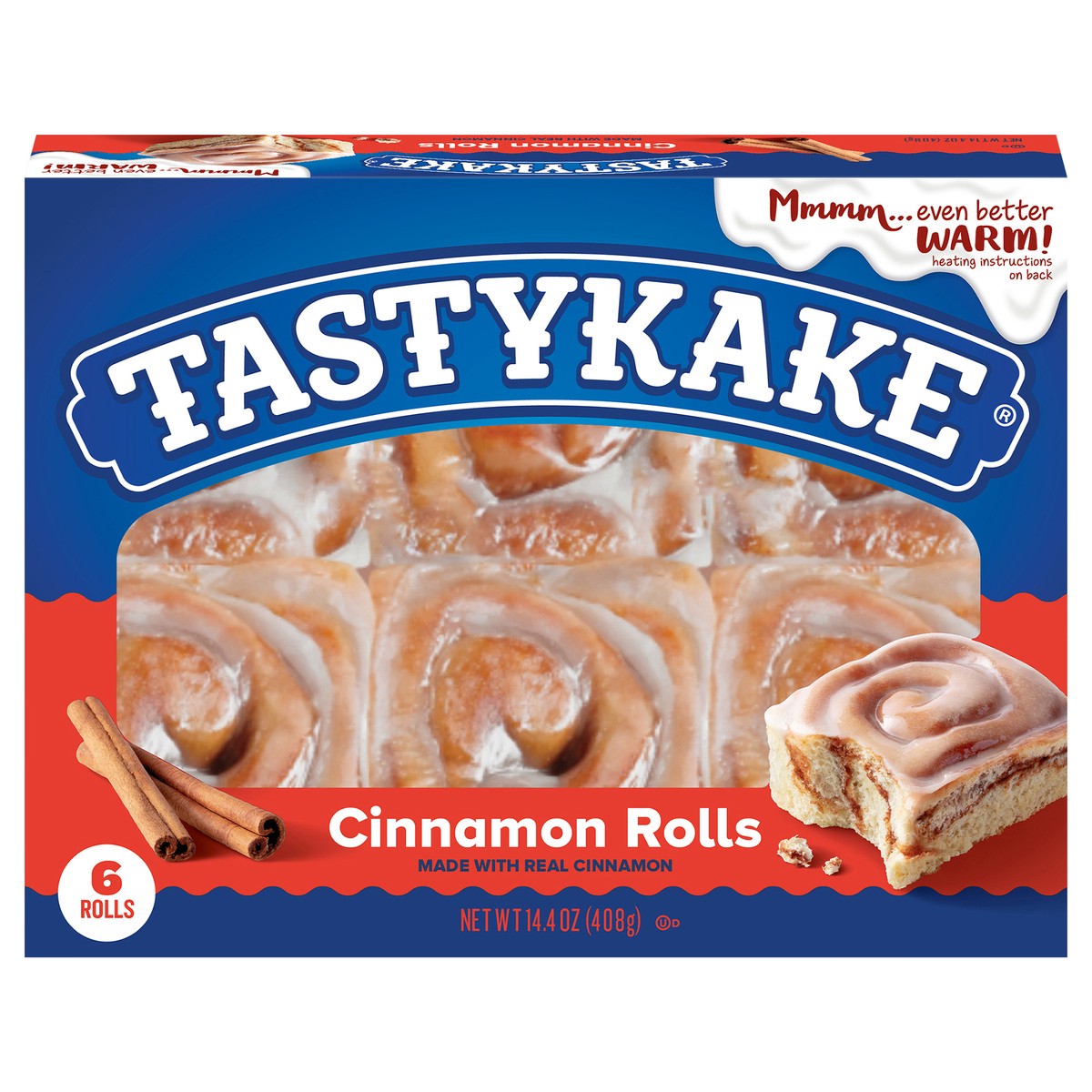 slide 1 of 11, Tastykake Cinnamon Rolls 6 ea, 6 ct