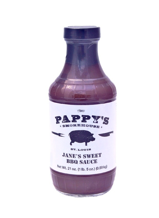 slide 1 of 1, Pappy's Jane's Sweet BBQ Sauce, 21 oz