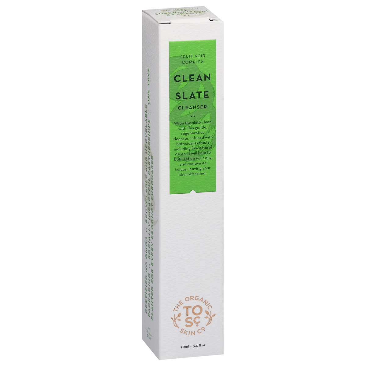 slide 3 of 12, The Organic Skin Co Fruit Acid Complex Clean Slate Cleanser 3.0 fl oz, 1 ct
