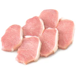 Meat Counter Pork Loin Top Loin Chop Boneless Tenderized Evp