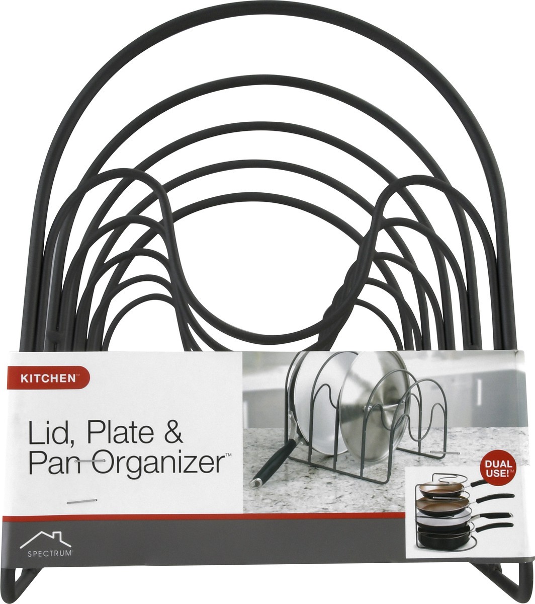 slide 7 of 11, Spectrum Kitchen Lid, Plate & Pan Organizer 1 ea, 1 ct
