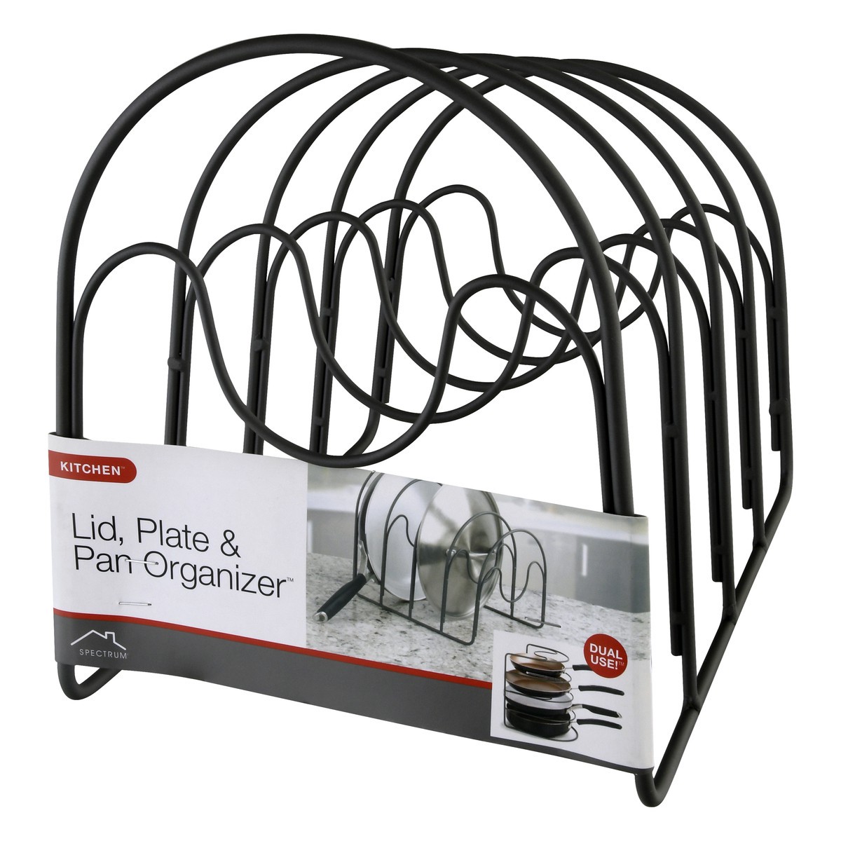 slide 11 of 11, Spectrum Kitchen Lid, Plate & Pan Organizer 1 ea, 1 ct