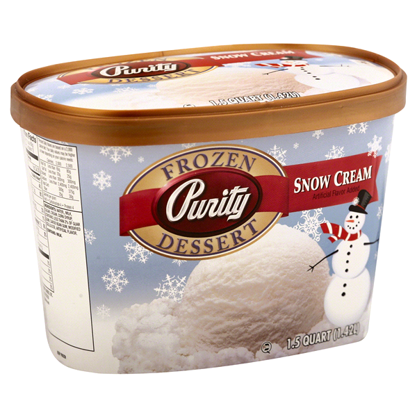 slide 1 of 1, Purity Snow Cream Frozen Dessert, 1.5 qt