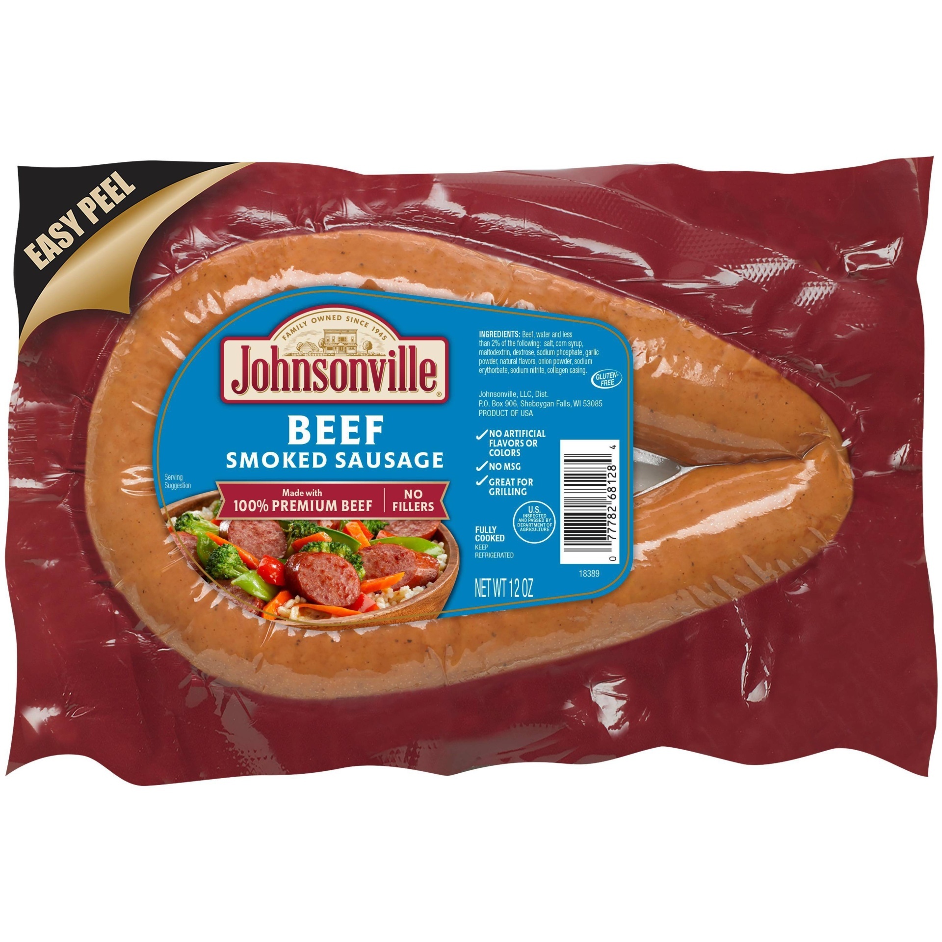 Johnsonville Beef Smoked Sausage Rope Oz Oz Shipt