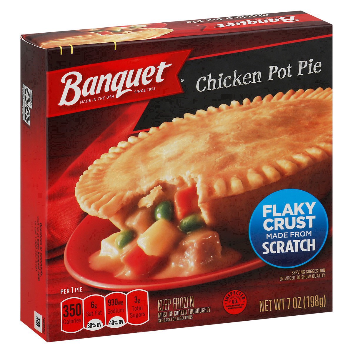 slide 15 of 33, Banquet Frozen Pot Pie Dinner, Chicken, 7-Ounce, 7 oz