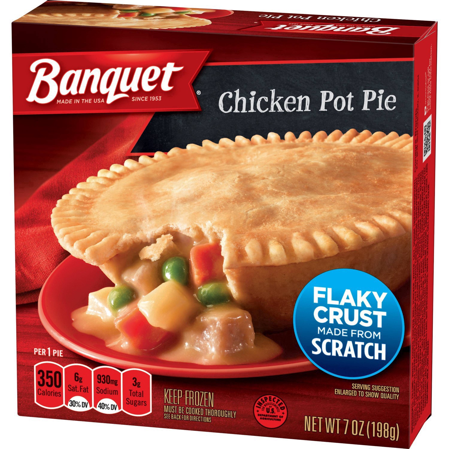 slide 30 of 33, Banquet Frozen Microwaveable Chicken Pot Pie, 7 oz