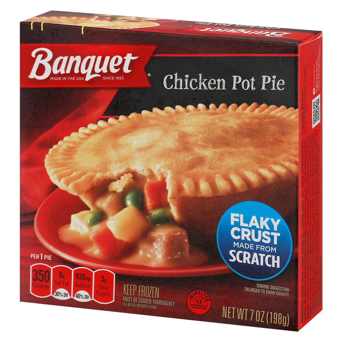 slide 10 of 33, Banquet Frozen Microwaveable Chicken Pot Pie, 7 oz
