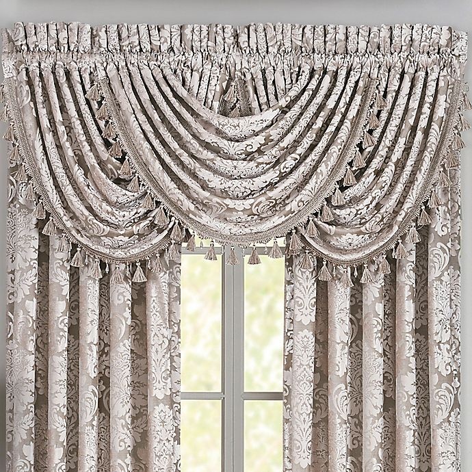 slide 1 of 2, J. Queen New York Bel Air Waterfall Window Valance - Sand, 1 ct