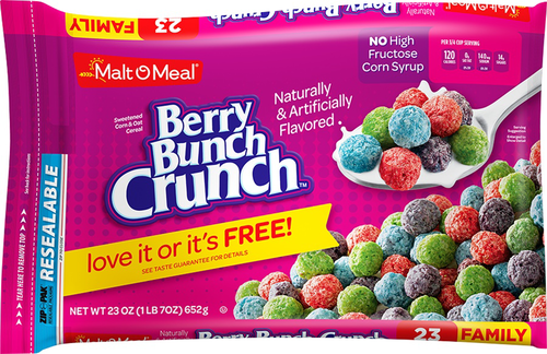 slide 1 of 1, Malt-O-Meal Berry Bunch Crunch Cereal, 23 oz