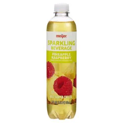 Meijer Pineapple Raspberry Sparkling Beverage - 17 oz