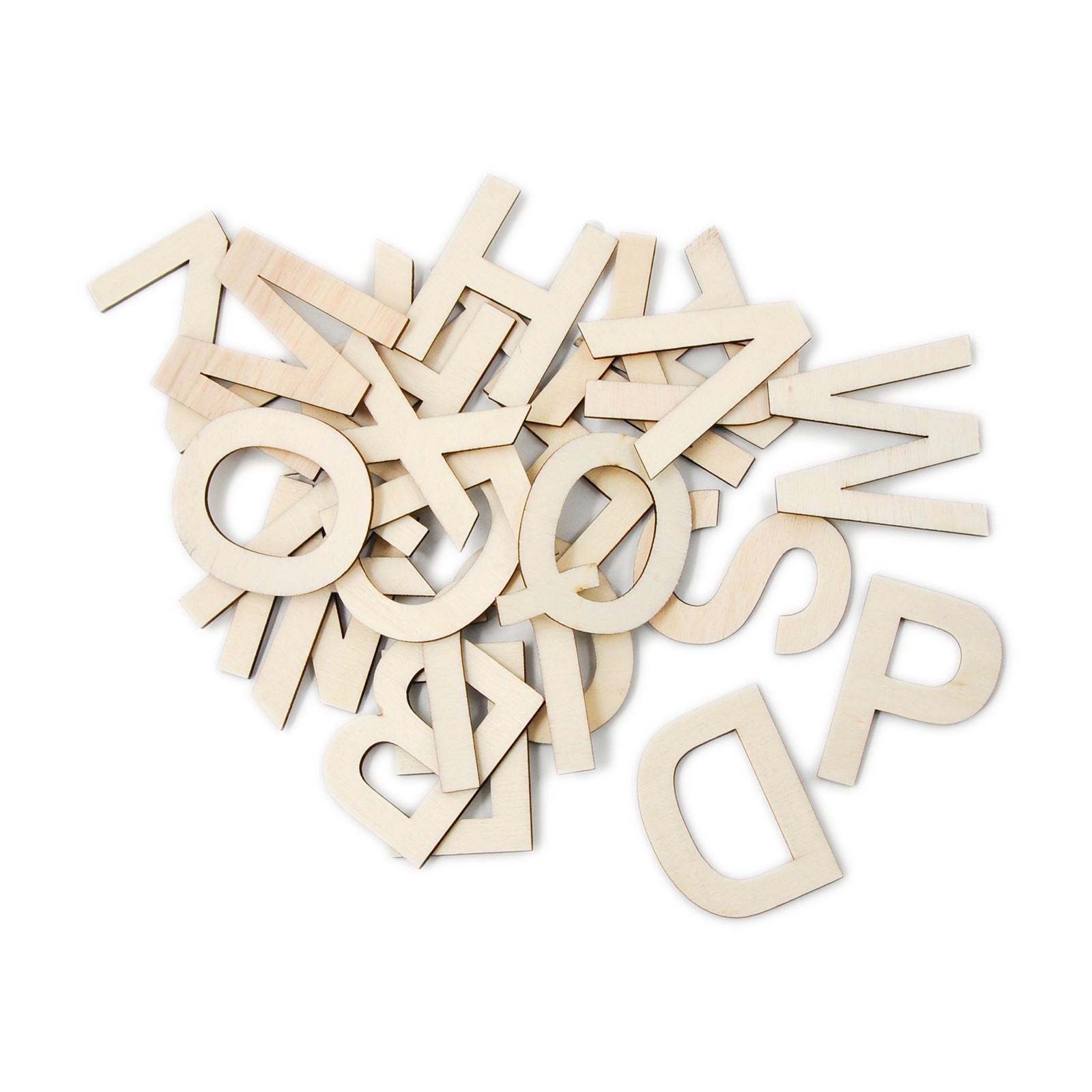 slide 2 of 5, 121 Piece Wood Letter Set By Make Market, 121 ct