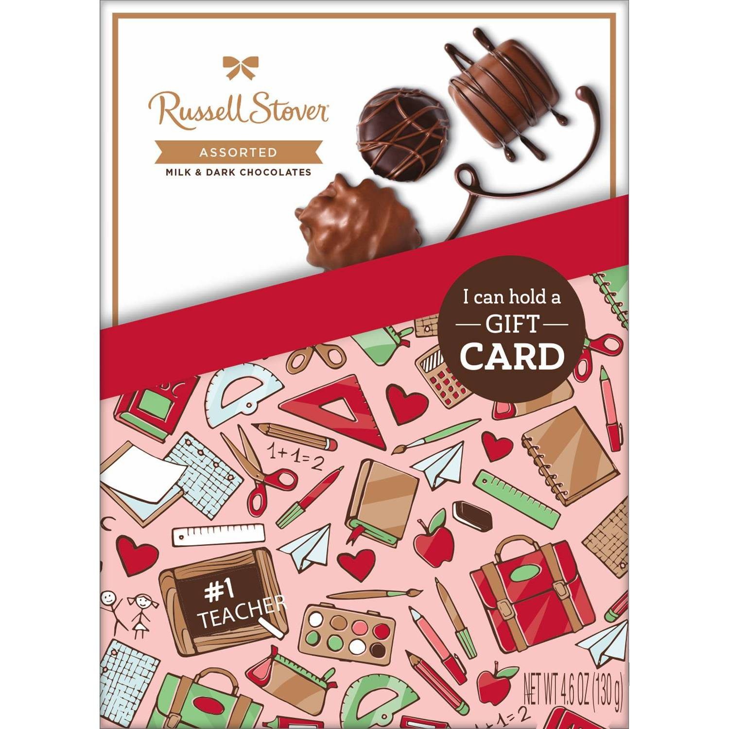 slide 1 of 1, Russell Stover Asst Val Teachers Gift Card Box, 4.6 oz