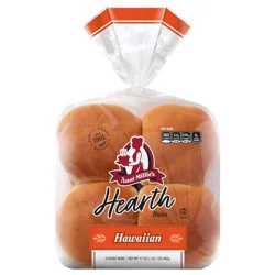 Aunt Millie's Hearth Hawaiian Hamburger Buns 8 Ct