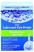 slide 1 of 1, Kroger Refreshing Lubricant Eye Drops Preservative Free, 30 ct