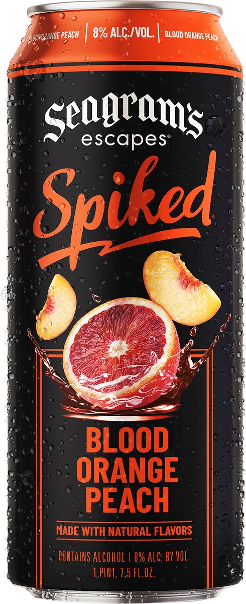 slide 2 of 3, Seagram's Spiked Blood Orange Peach - 23.5oz, 23.5 fl oz