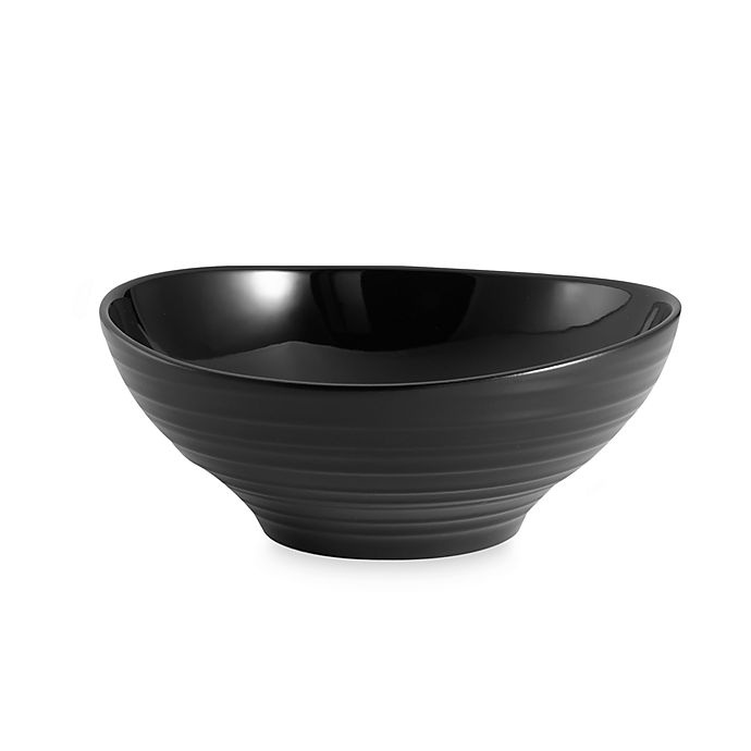 slide 1 of 1, Mikasa Swirl Cereal Bowl - Black, 1 ct