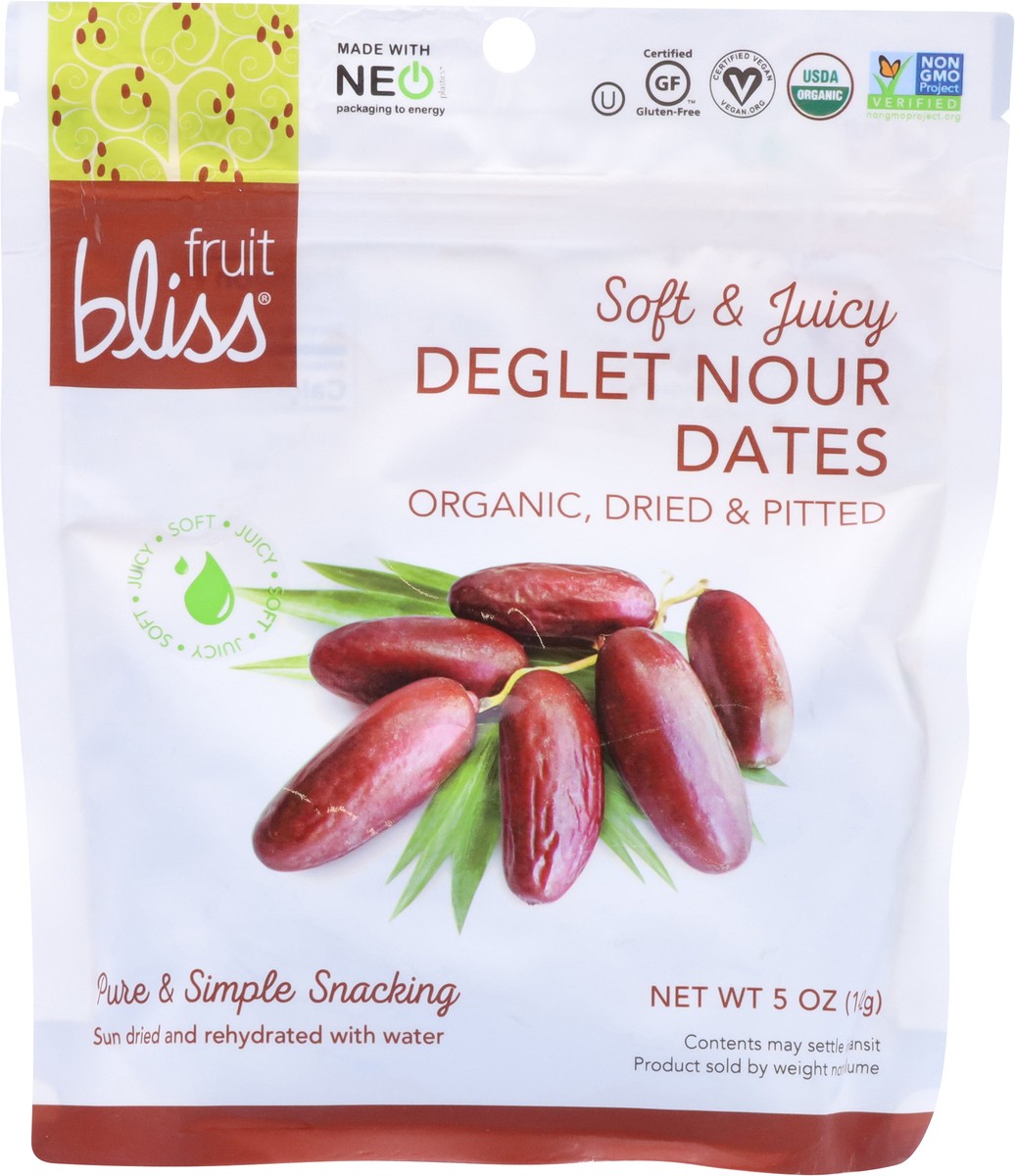 slide 4 of 9, Fruit Bliss Dried & Pitted Organic Deglet Nour Dates 5 oz, 5 oz