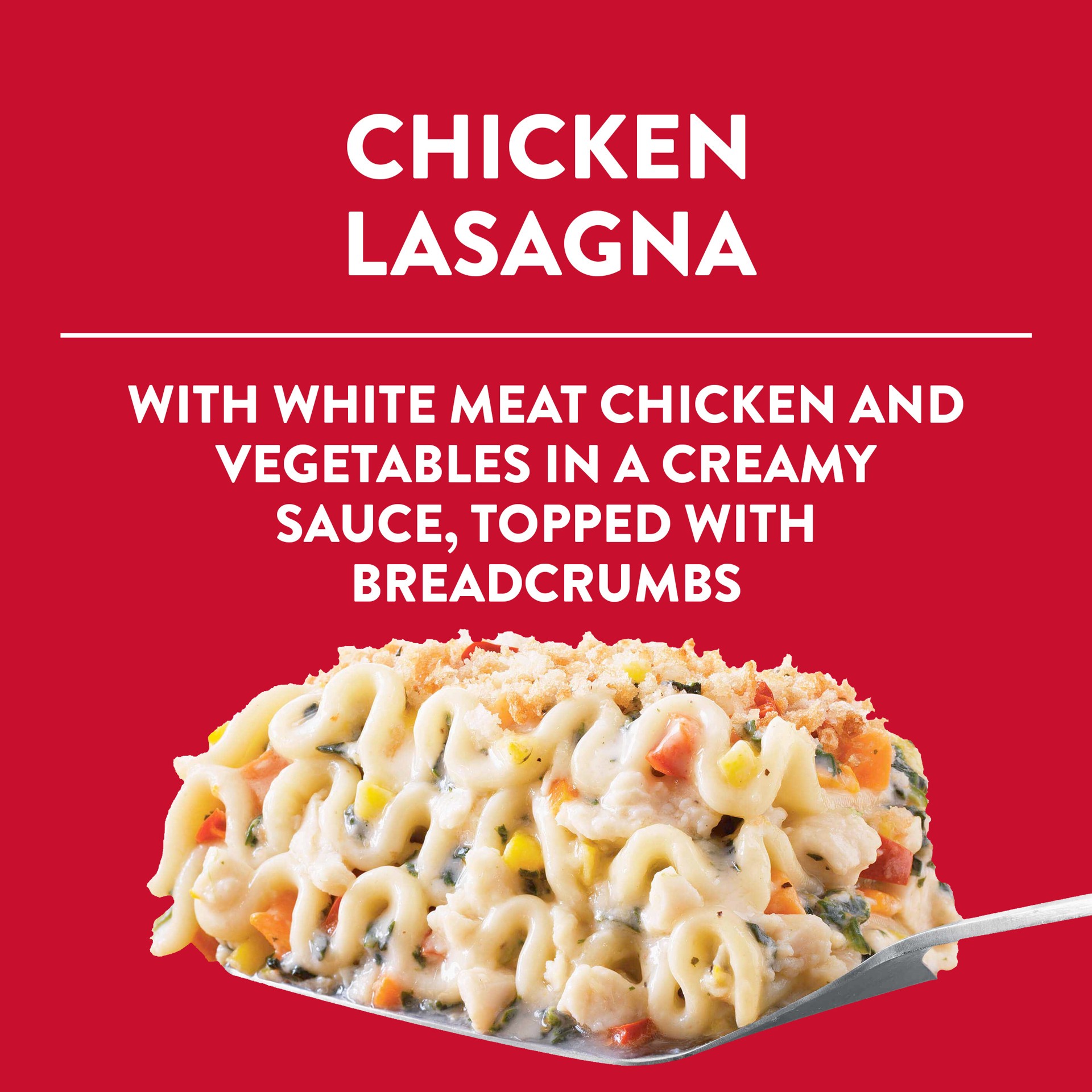 slide 3 of 3, Stouffer's Party Size Chicken Lasagna Frozen Meal, 96 oz