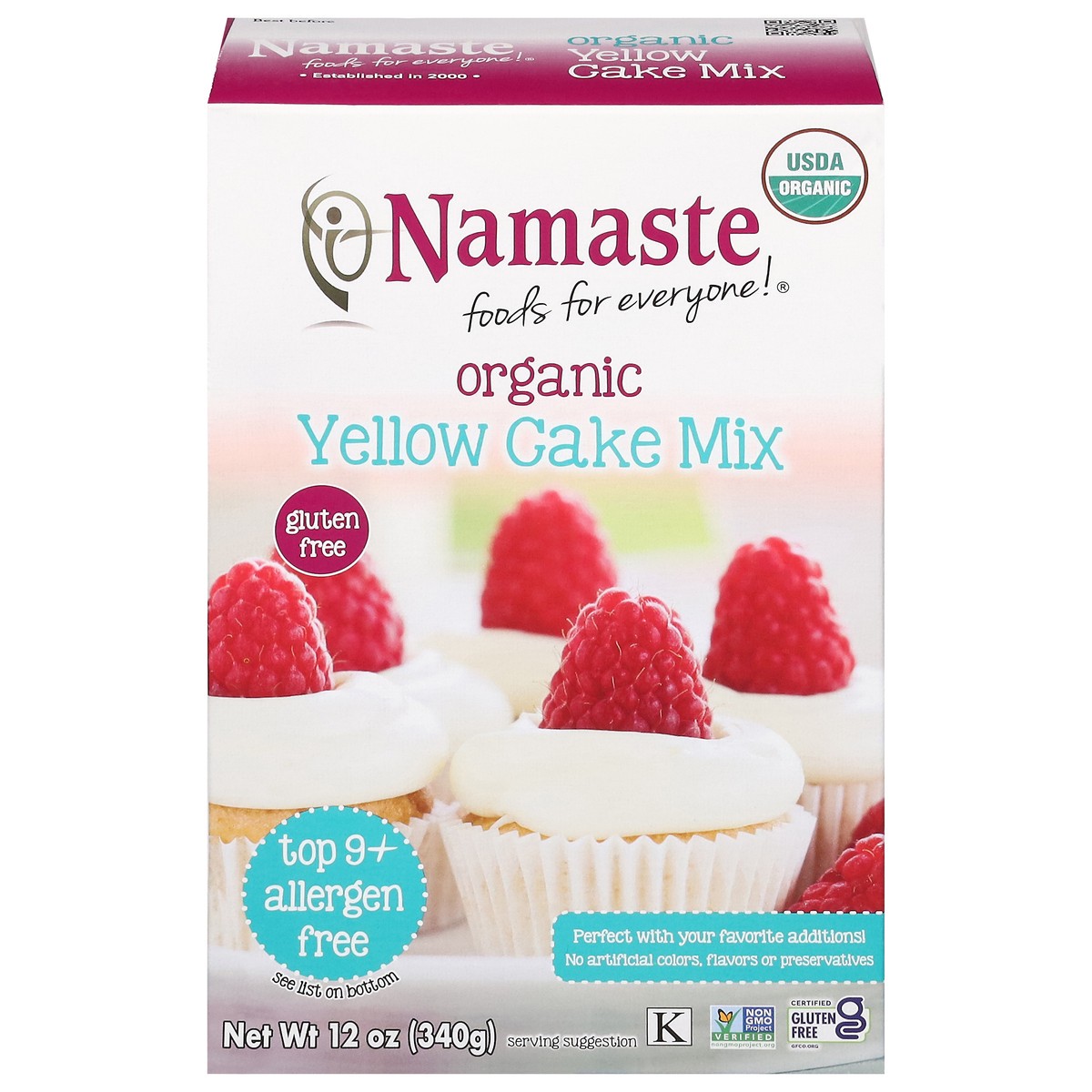 slide 1 of 9, Namaste Foods Organic Cake Mix 12 oz, 12 oz