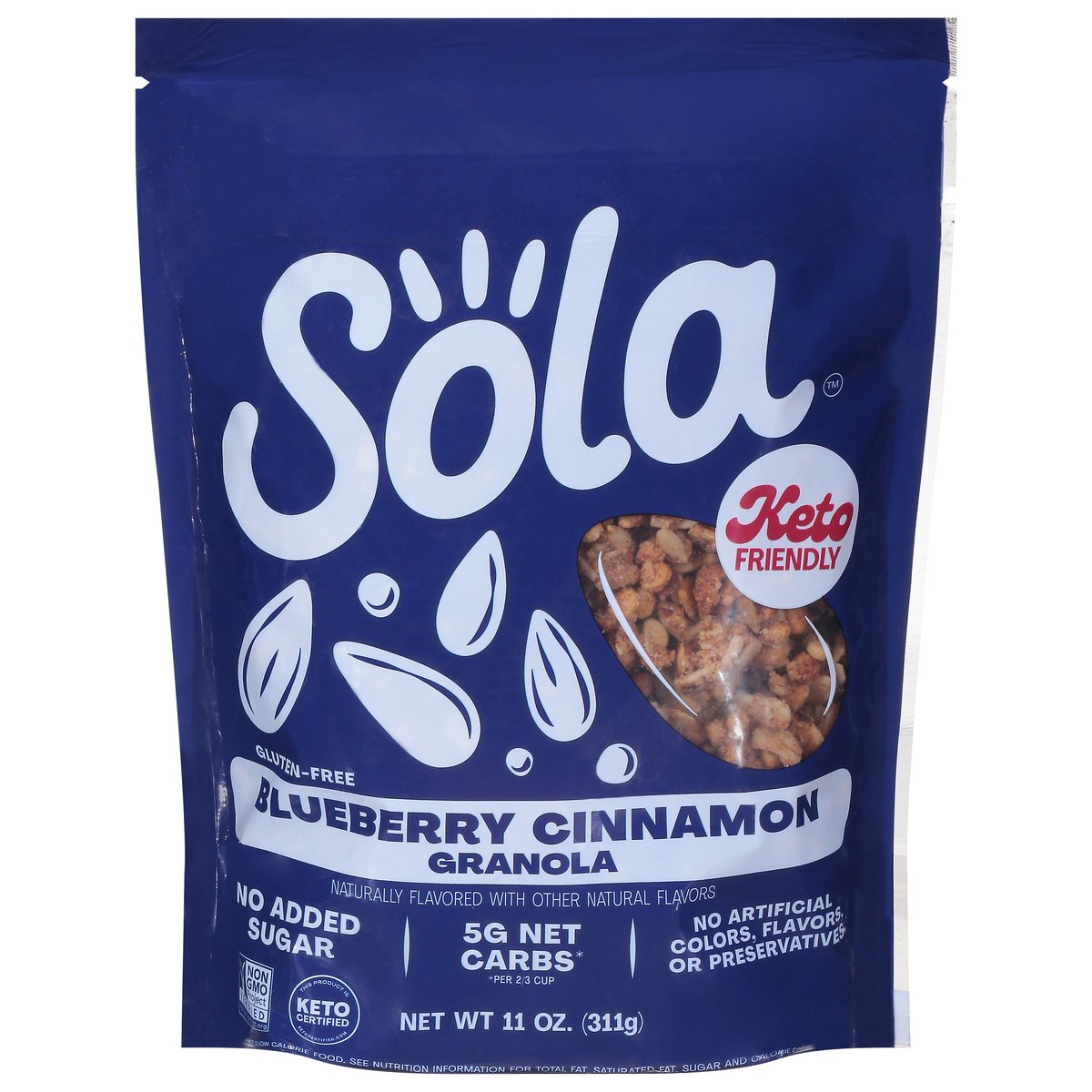 slide 1 of 9, Sola Blueberry Cinnamon Granola, 11 oz